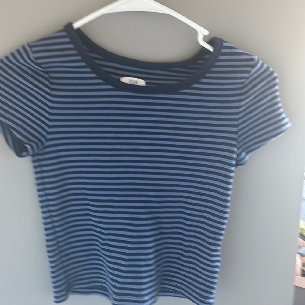 Blue striped tee